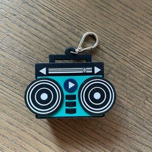 Speaker box keychain/hand sanitizer holder